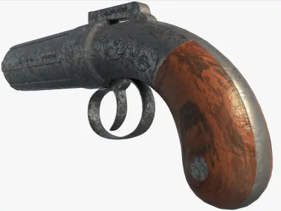 Antique Retro Weapon 3D model