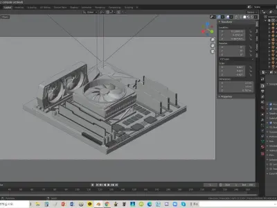 computer board 3D model