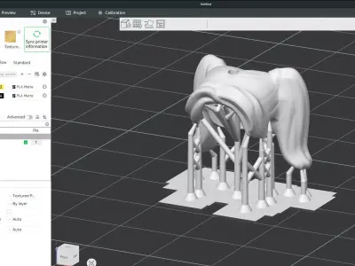 Custom3Dprint Minifigure Accessory - Minifigure Hair S2 - 048 3D print model