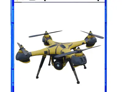3D SciFi Futuristic Passenger Drone 3D model