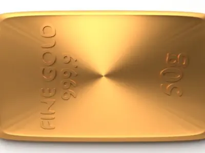 Goldplate 50gram 3D model