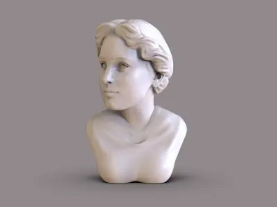 Classic Women Bust 3D print model