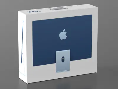 Apple iMac Packaging Box 3D model