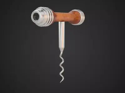 Corkscrew Low-poly 3D model