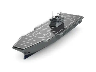 Assault Ship 3D model 3