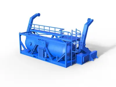 Davit for diver lifeboat type D short 3D print model