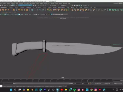 KNIFE MODEL Low-poly 3D model purchase