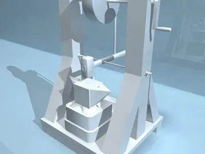 Leonardo Automatic Hammer Machine 3D model
