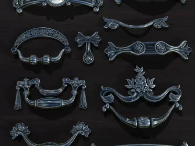 Handles Vol 05 Low-poly 3D model