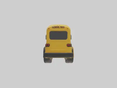 School Bus Model 1 Low-poly 3D model
