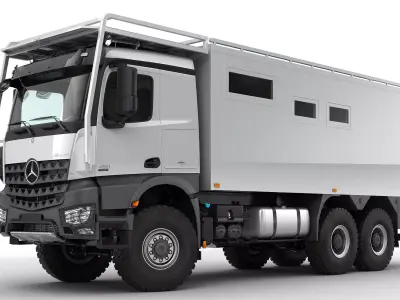 Mercedes Arocs Camper 6X6 3D model
