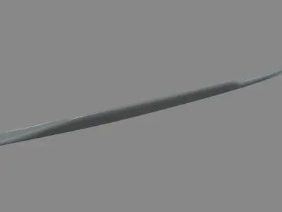 Car Spoiler 010 Low-poly 3D model