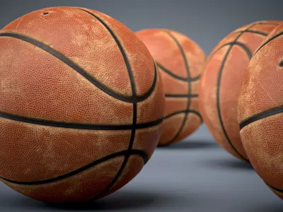 Dirty Basketball Ball - 01 3D model