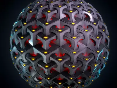 Hard Surface material - VOL 02 - Maps - SBsar Texture