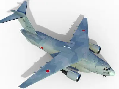 Kawasaki C-2 3D model buy