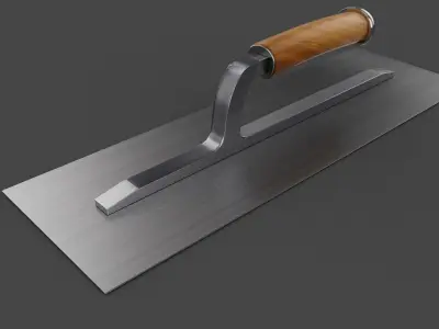 Plastering Trowel 3D model Low-poly 3D model