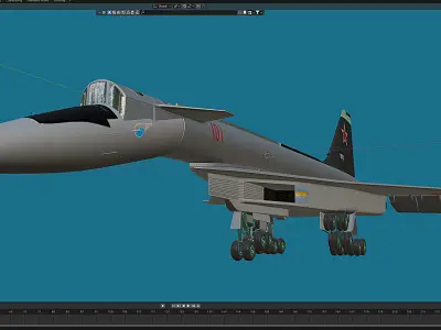 T-4 bomber Free 3D model