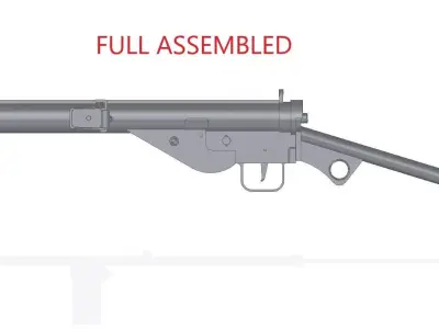 STEN MkIII 3D model