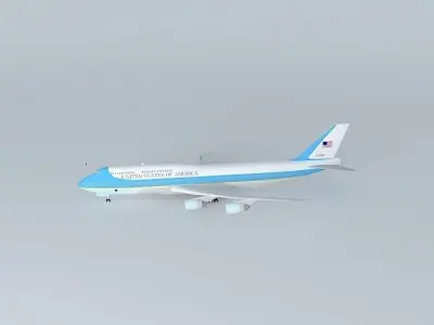 Air Force One SAM 30000 747-8 Free 3D model