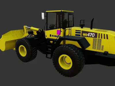 Wheel Loader Komatsu WA420 3D model