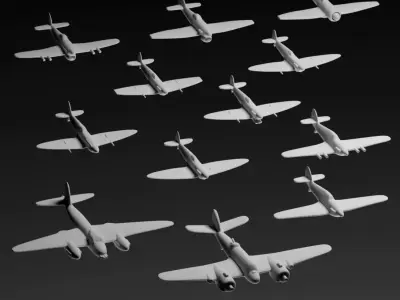 British WW2 Aircraft 3D print model