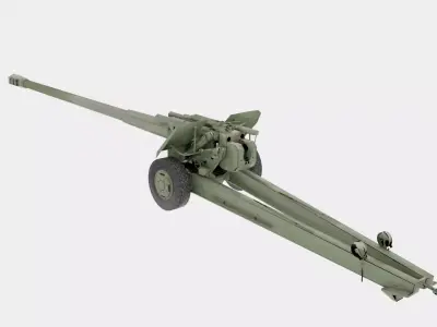 2a65 msta howitzer Free 3D model