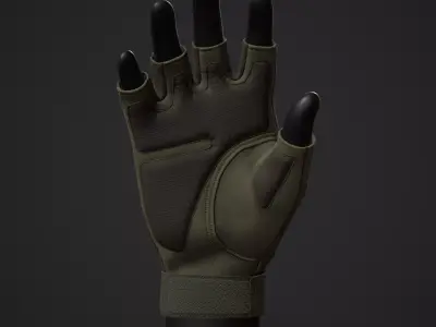 Tactical Gloves Low-poly 3D model purchase