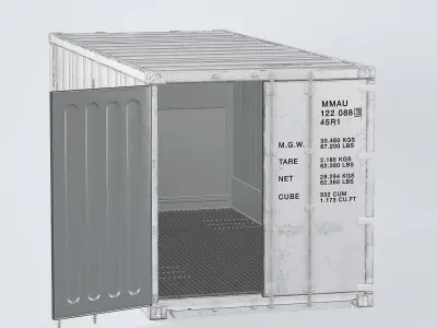 Refigerator Container Dirty 3D model
