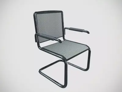 Office Chair Low-poly 3D model 7