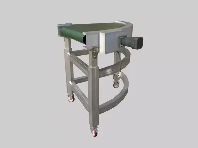 Belt Conveyor Low-poly 3D model purchase