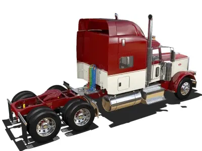 389 Semi Truck 3D model