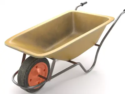 Wheelbarrow 3D model by Alpha3dModels