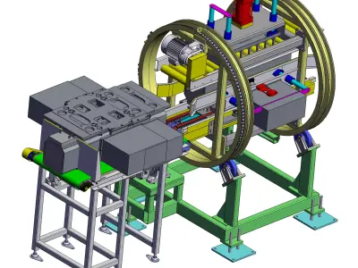 Cage-type Tilting Machine  3D model