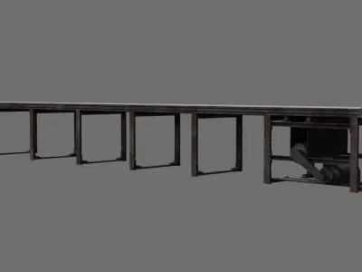 Conveyor Belt 1B Low-poly 3D model