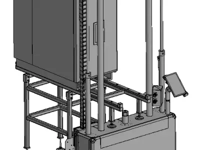 Servohydraulic Load Frames 100kN 3D model