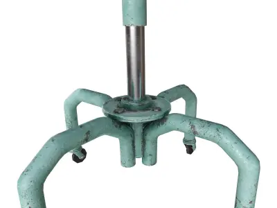 Old Leather Stool Free low-poly 3D model