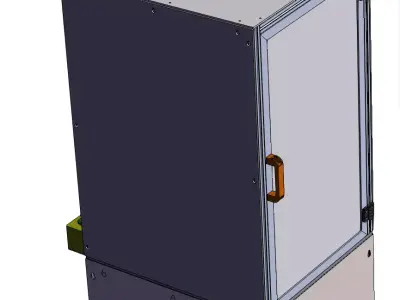 Plastic-Sealed Motor Gluing Machine 3D model