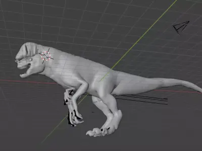 D REX V2 Low-poly 3D model
