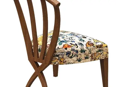 Dining Chair Low-poly 3D model