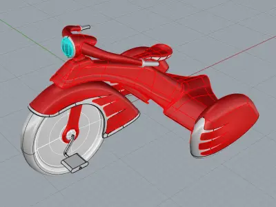 Vintage trike 3D print model