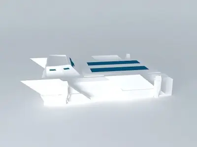 Sketchy Physics SL Landing Carrier  Free 3D model
