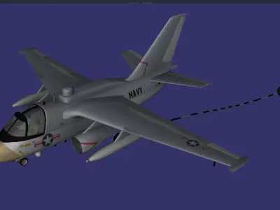 Lockheed ES-3A Shadow Free low-poly 3D model