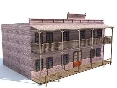 Western Styled House 2 3D model