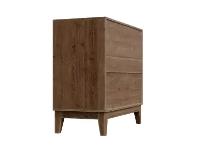 Geometric Front Sideboard Cabinet Low-poly 3D model