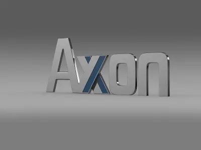 axon logo 3D model by Sergey
