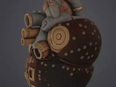 Mechanical Heart 3D print model