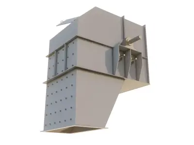 conveyor chute head 3D Model 3D model