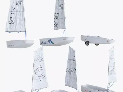 Sailboat Boat 3D model