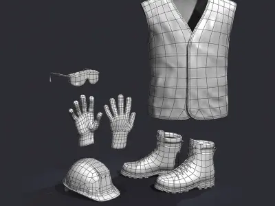 work set 3D model