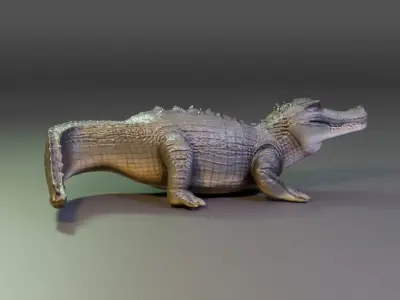 crocodile 3D model buy